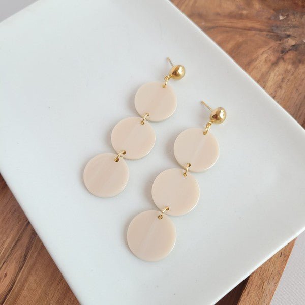 Elle Earrings - Linen - p3 Boutique