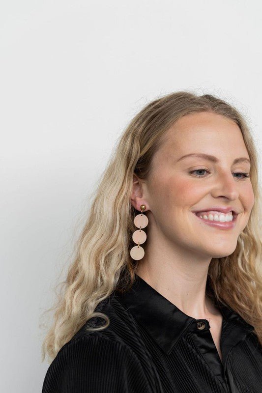 Elle Earrings - Linen - p3 Boutique