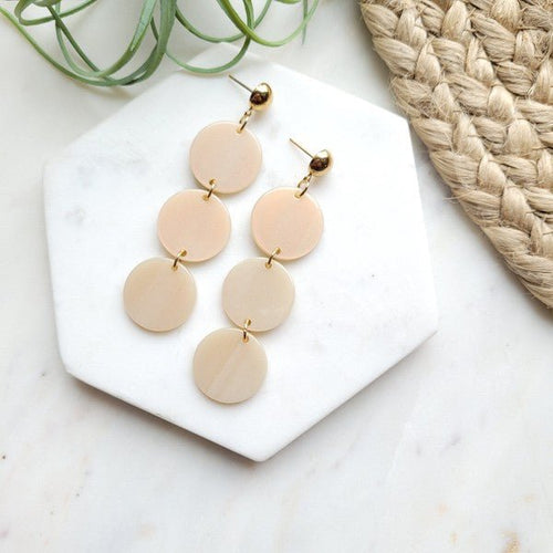 Elle Earrings - Linen - p3 Boutique
