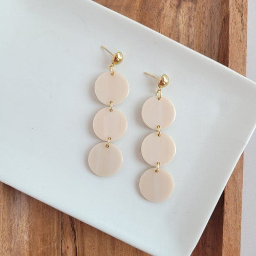 Elle Earrings - Linen - p3 Boutique
