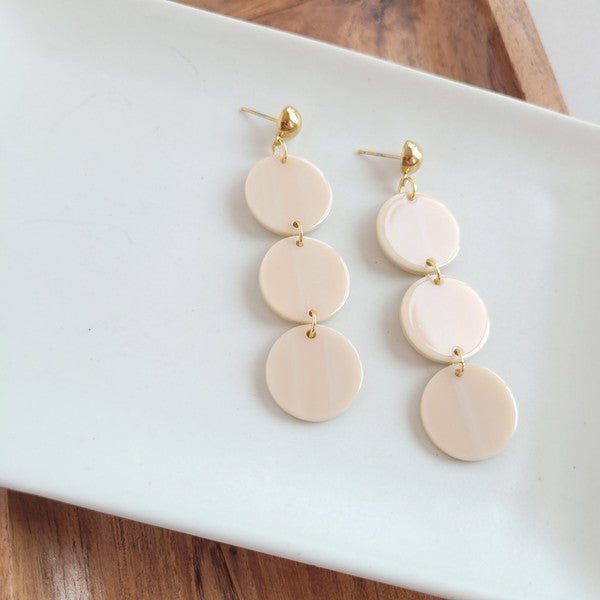 Elle Earrings - Linen - p3 Boutique