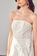 Eyelet Ruffle Romper - p3 Boutique