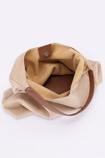 Faux Suede Oversize 2 In 1 Shoulder Bag - p3 Boutique