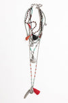 Feather Fringe Multi - Layered Necklace - p3 Boutique