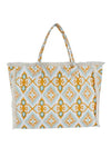 Fringe Edge Boho Printed Fashion Tote - p3 Boutique