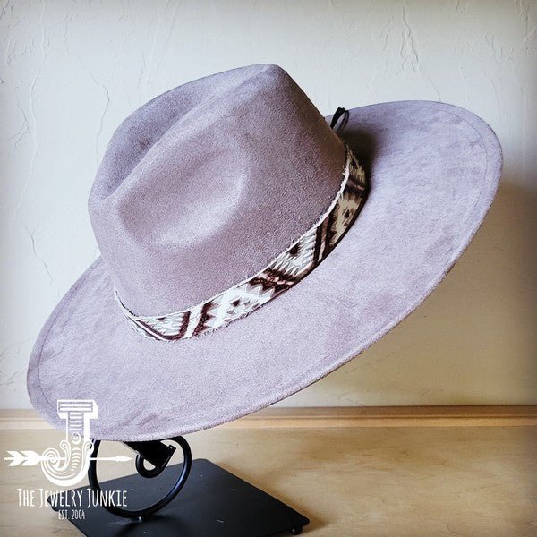 Gold Aztec Western Leather Band Choice Hat - p3 Boutique