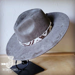 Gold Aztec Western Leather Band Choice Hat - p3 Boutique