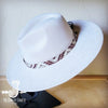 Gold Aztec Western Leather Band Choice Hat - p3 Boutique