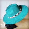 Gold Aztec Western Leather Band Choice Hat - p3 Boutique