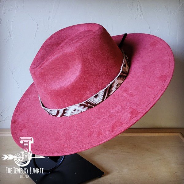 Gold Aztec Western Leather Band Choice Hat - p3 Boutique
