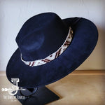 Gold Aztec Western Leather Band Choice Hat - p3 Boutique