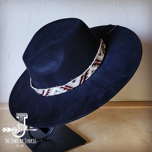 Gold Aztec Western Leather Band Choice Hat - p3 Boutique