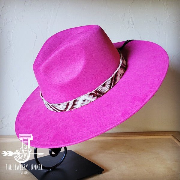 Gold Aztec Western Leather Band Choice Hat - p3 Boutique