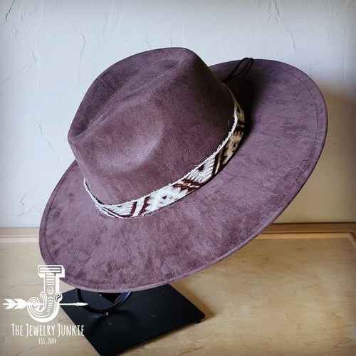 Gold Aztec Western Leather Band Choice Hat - p3 Boutique