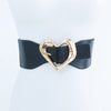 GOLD HEART SHAPED BUCKLE FASHION BELT - p3 Boutique