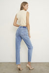 HIGH RISE DISTRESSED GIRLFRIEND JEANS - p3 Boutique