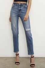 HIGH RISE GIRLFIRNED JEANS - p3 Boutique