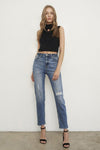 HIGH RISE GIRLFIRNED JEANS - p3 Boutique