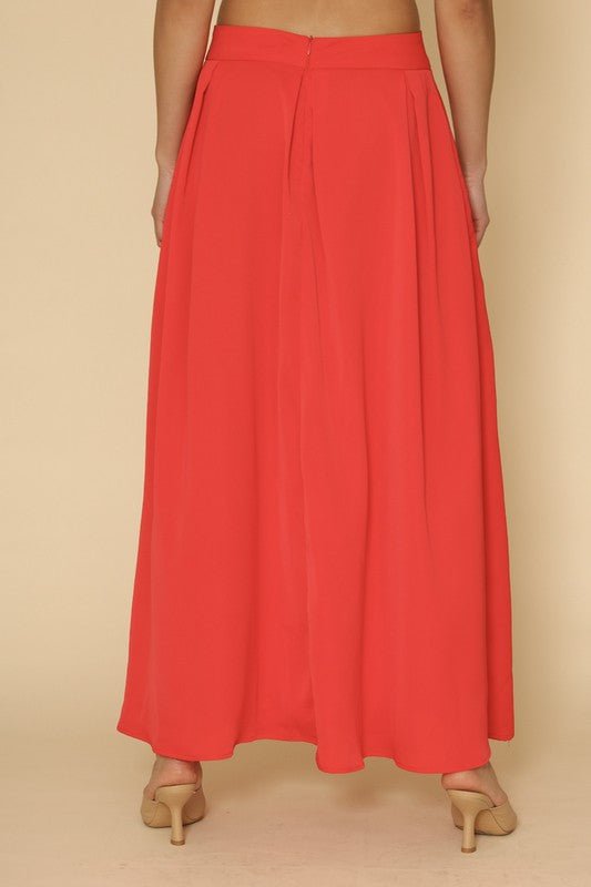 High Waist Pleated Skirt - p3 Boutique