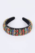 Iconic Mix Crystal Puffy Statement Headband - p3 Boutique