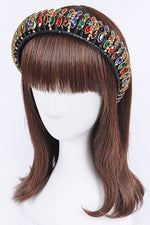 Iconic Mix Crystal Puffy Statement Headband - p3 Boutique