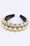 Iconic Mix Crystal Puffy Statement Headband - p3 Boutique