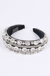 Iconic Mix Crystal Puffy Statement Headband - p3 Boutique