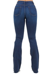 Judy Boot Cut Jean in Dark Blue Denim - p3 Boutique