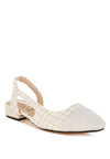 Karita Tweed Slingback Sandals - p3 Boutique