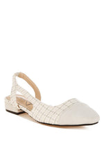 Karita Tweed Slingback Sandals - p3 Boutique