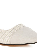 Karita Tweed Slingback Sandals - p3 Boutique