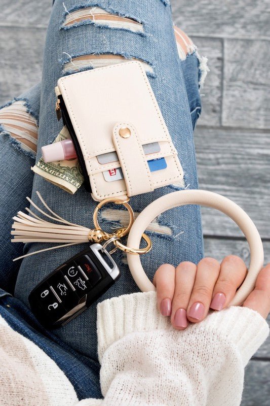 Key Ring Wallet Bracelet ID Zip Up - p3 Boutique
