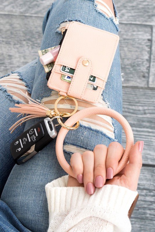Key Ring Wallet Bracelet ID Zip Up - p3 Boutique