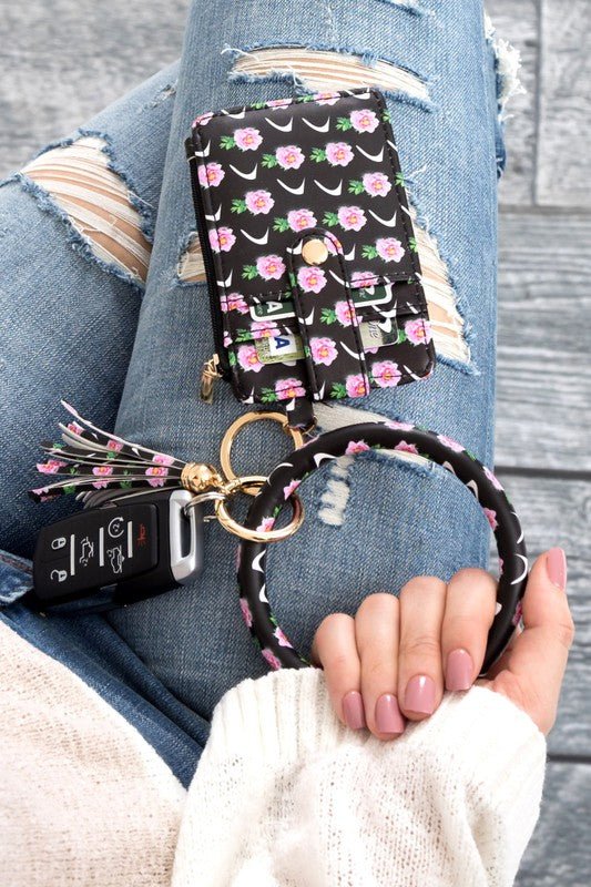 Key Ring Wallet Bracelet ID Zip Up - p3 Boutique