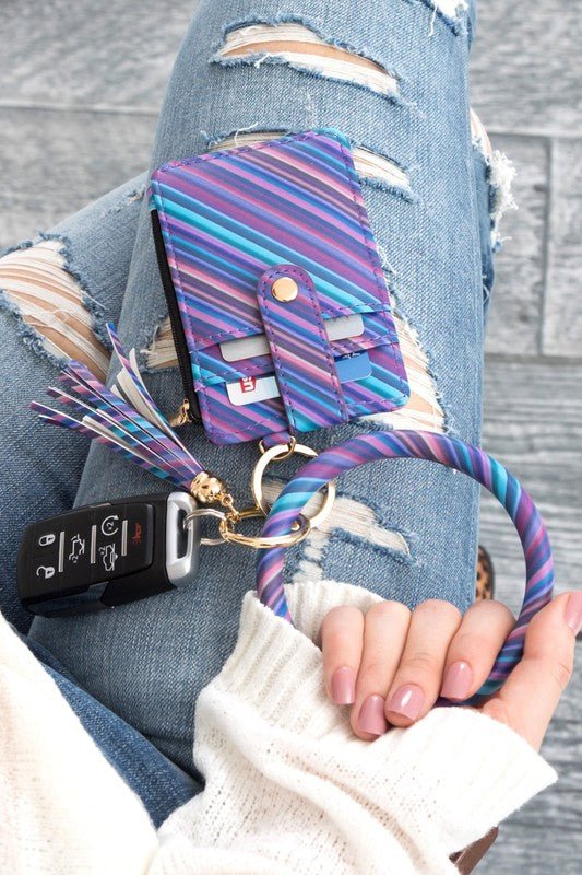 Key Ring Wallet Bracelet ID Zip Up - p3 Boutique
