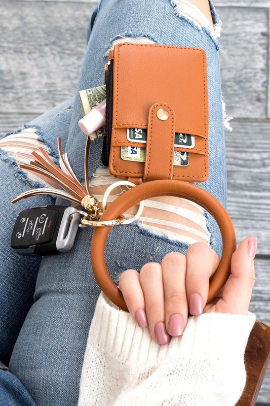 Key Ring Wallet Bracelet ID Zip Up - p3 Boutique