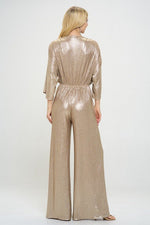 Kimono Sleeve Wide Leg Jumpsuit - p3 Boutique