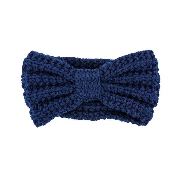 KNITTED BOW WINTER HEAD BAND - p3 Boutique