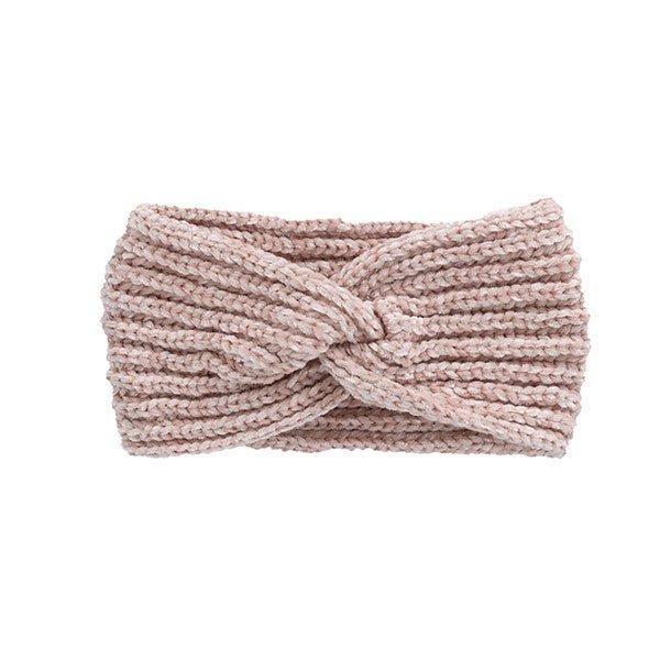 KNITTED BOW WINTER HEAD BAND - p3 Boutique