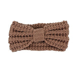 KNITTED BOW WINTER HEAD BAND - p3 Boutique