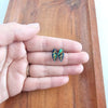 Leaf Studs - Dark Green - p3 Boutique