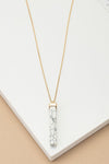 LONG BAR NATURAL STONE PENDANT NECKLACE - p3 Boutique