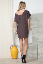 Lurex Low V Back Dress - p3 Boutique