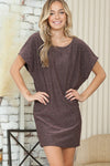Lurex Low V Back Dress - p3 Boutique