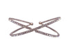LUXURY CROSSED ADJUSTABLE RHINESTONE BRACELET - p3 Boutique