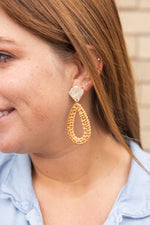 Malia Earrings - Dark Rattan - p3 Boutique