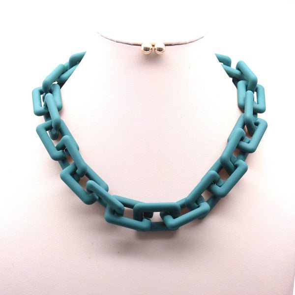 MATTE CHAIN NECKLACE SET - p3 Boutique