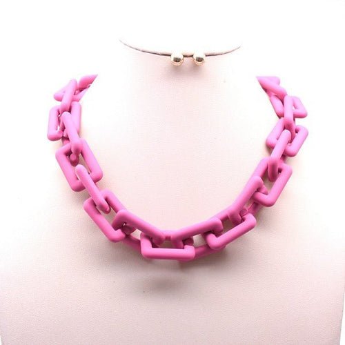 MATTE CHAIN NECKLACE SET - p3 Boutique