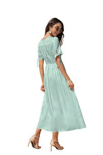 Maxi Dress with buttons on the front - p3 Boutique