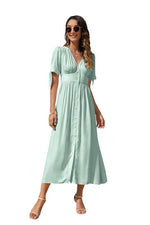 Maxi Dress with buttons on the front - p3 Boutique